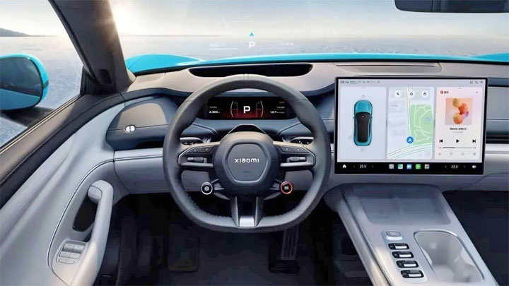 xiaomi su7 voiture interieur