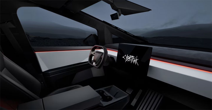 Cybertruck interieur