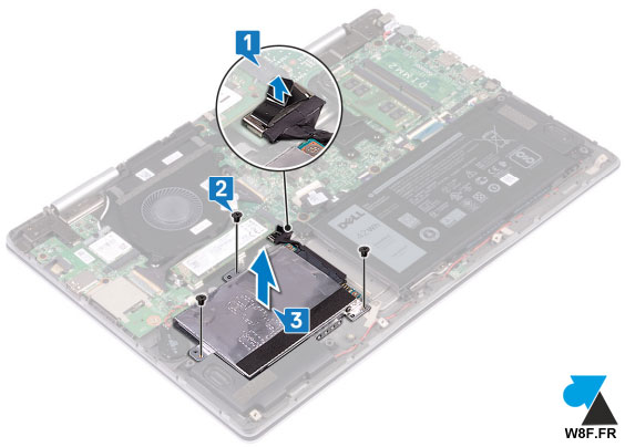 Dell remplacer disque dur