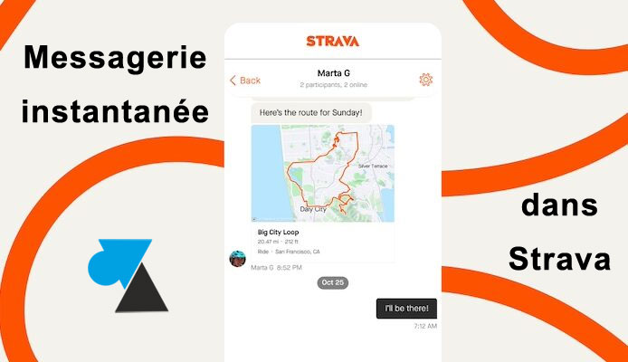 Messagerie Strava