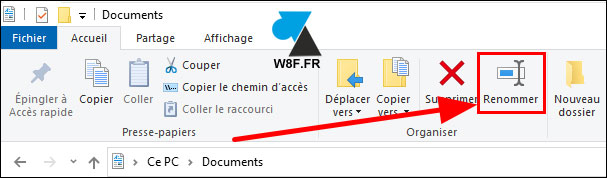 Windows 10 renommer explorateur