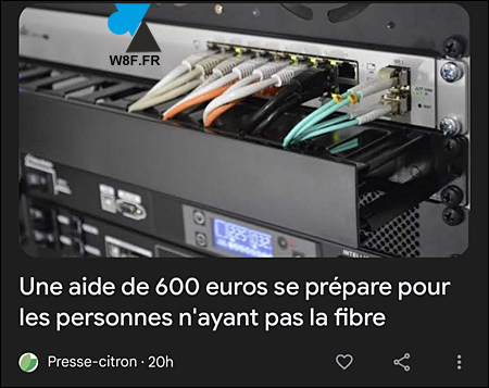 aide 600 euros fibre optique