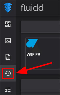 fluidd klipper icone historique