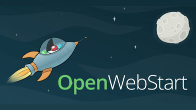 OpenWebStart logo fusee lune