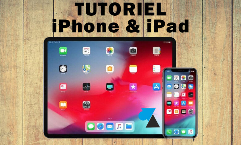 WF tutoriel bois Apple iPhone iPad iOS iPadOS