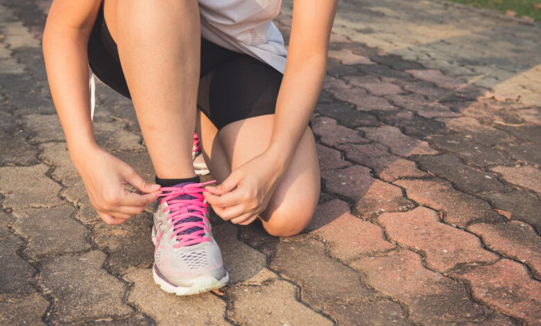 chaussure course pied running footing