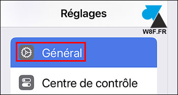 ios ipados reglages general