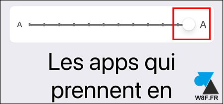 iphone ipad taille texte grand