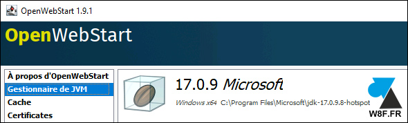 openwebstart jvm manager