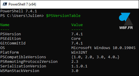 powershell 7 windows 10