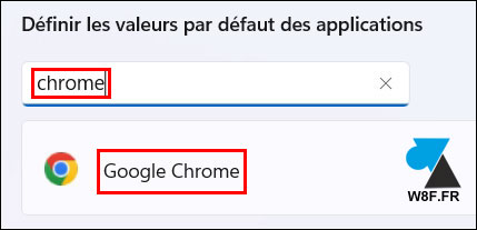 windows 11 defaut google chrome