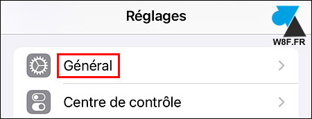 iphone ios reglages general