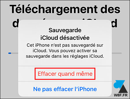 iphone sauvegarde icloud