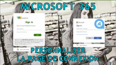 Microsoft 365 personnaliser page connexion