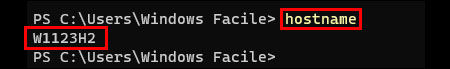 hostname powershell