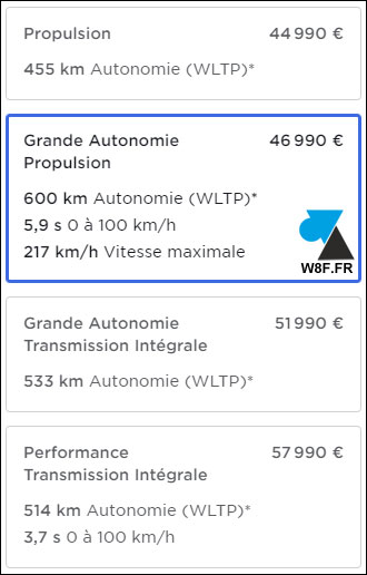 Tesla Model Y Grande Autonomie Propulsion prix France