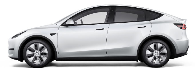 Tesla Model Y blanc photo