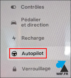 tesla menu autopilot