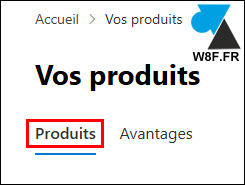 Microsoft 365 licences produits
