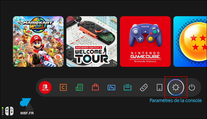 Nintendo Switch 2 parametres