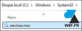 c windows system32 services