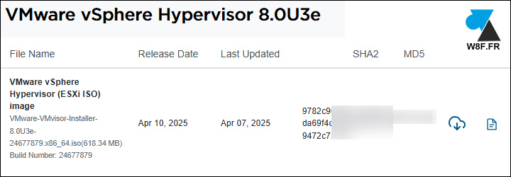 VMware VMvisor Installer 8.0U3e 24677879.x86 64 iso