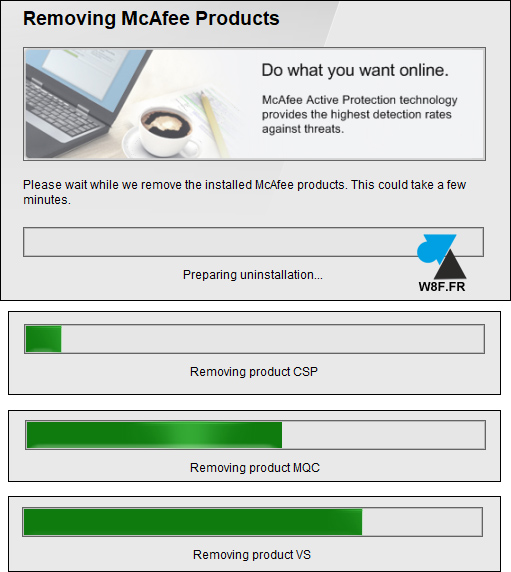 desinstaller mcafee 4