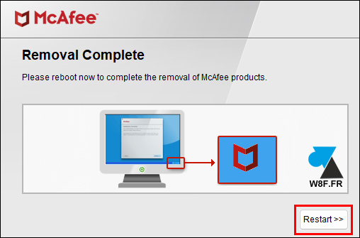 desinstaller mcafee 5