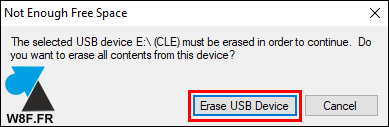 tutoriel creer cle usb installation erase