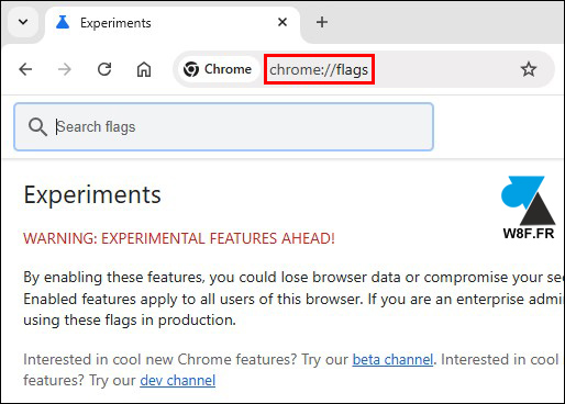 tutoriel google chrome flags