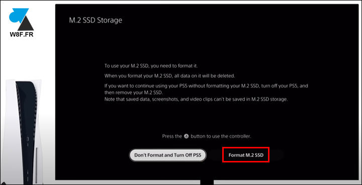 tutoriel ssd ps5 formater