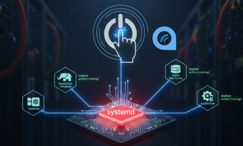 demarrage automatique service linux