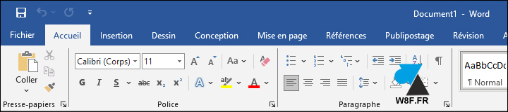 tutoriel Word menu propre