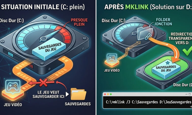 mklink tutoriel windows