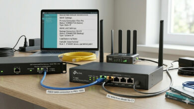 routeur 4G 5G fibre double WAN bascule failover