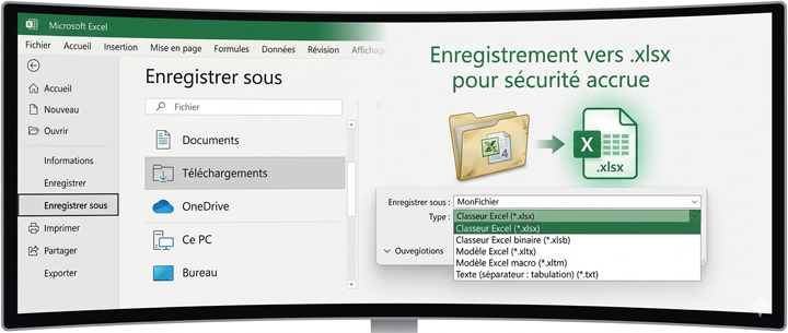 excel enregistrer sous