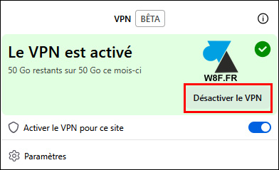 firefox vpn activer