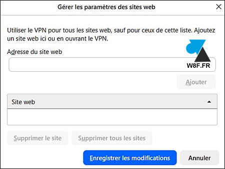 vpn firefox exclusions