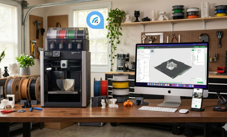 Bambu Lab Apple impression 3D printing