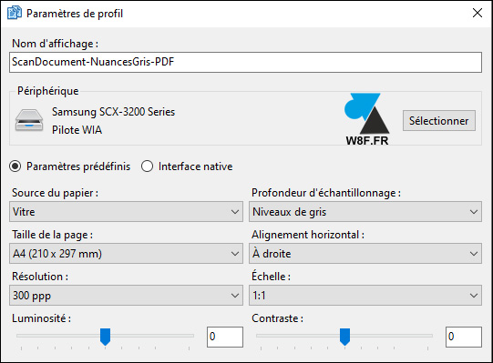NAPS2 profil scan NAPS2 profil scan