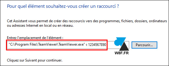 TeamViewer raccourci ID TeamViewer raccourci ID