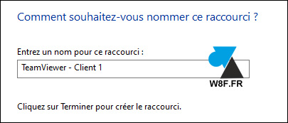 TeamViewer raccourci nom TeamViewer raccourci nom