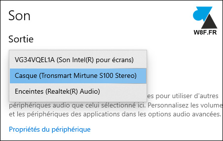 son audio windows tronsmart casque son audio windows tronsmart casque