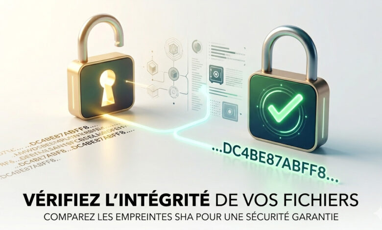 veirifer integrite fichier telechargement sha 256 512